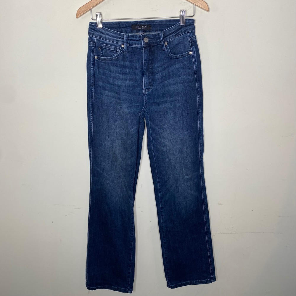 Judy Blue Los Angeles Size 9/29 High Rise Straight Leg Dark Wash Jeans